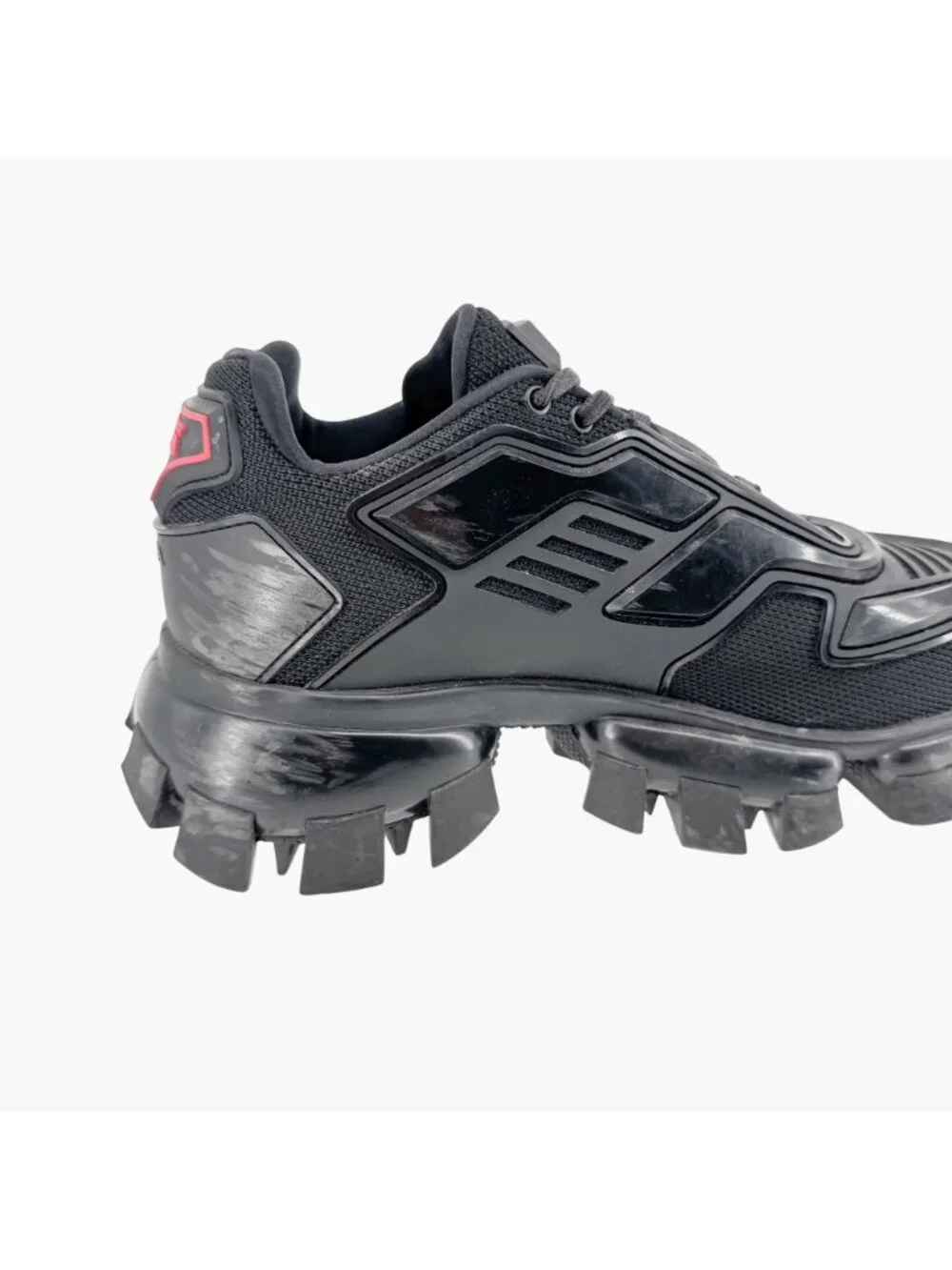 Prada Cloudbust Thunder Sneakers Men 5.5 Women 9.5 Black Chunky Lug Sole Shoe